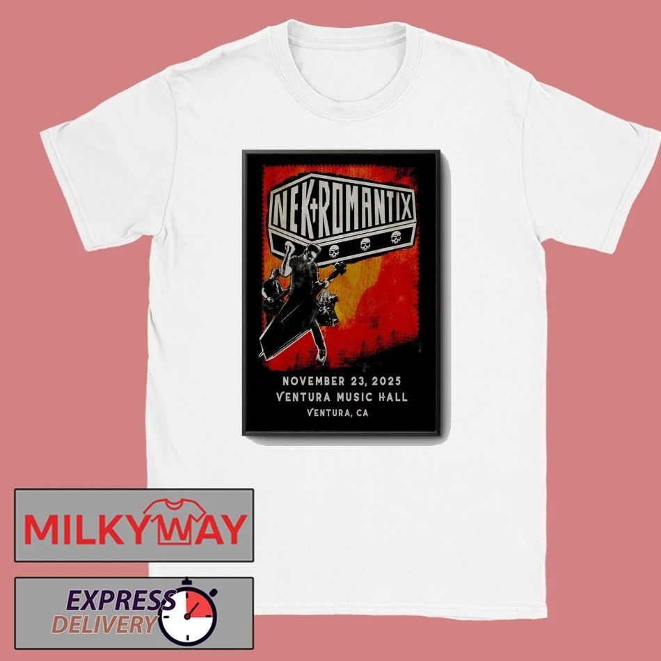 Nekromantix Nov 23 2025 Ventura Music Hall In Ventura CA Poster shirt