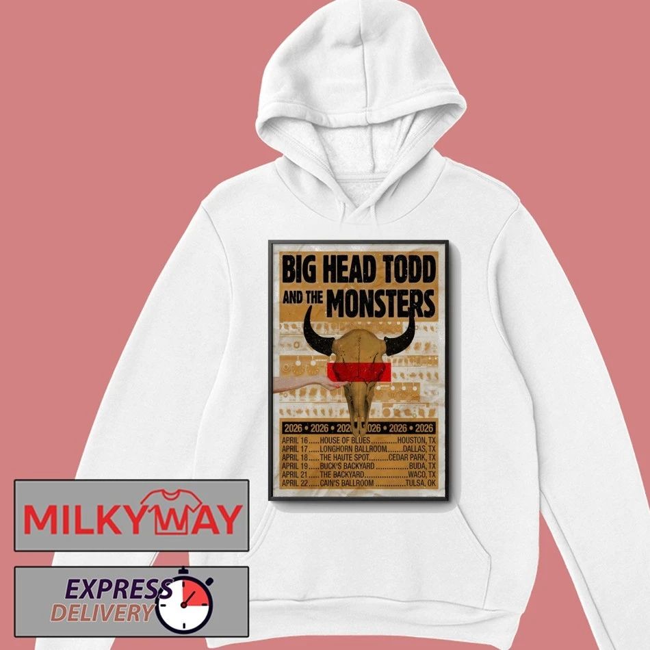 Big Head Todd And The Monsters Texas Tour 2026 Poster T-Shirt