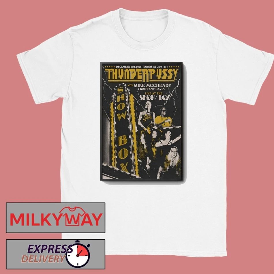 Thunderpussy Dec 11 2025 Seattle WA Poster shirt