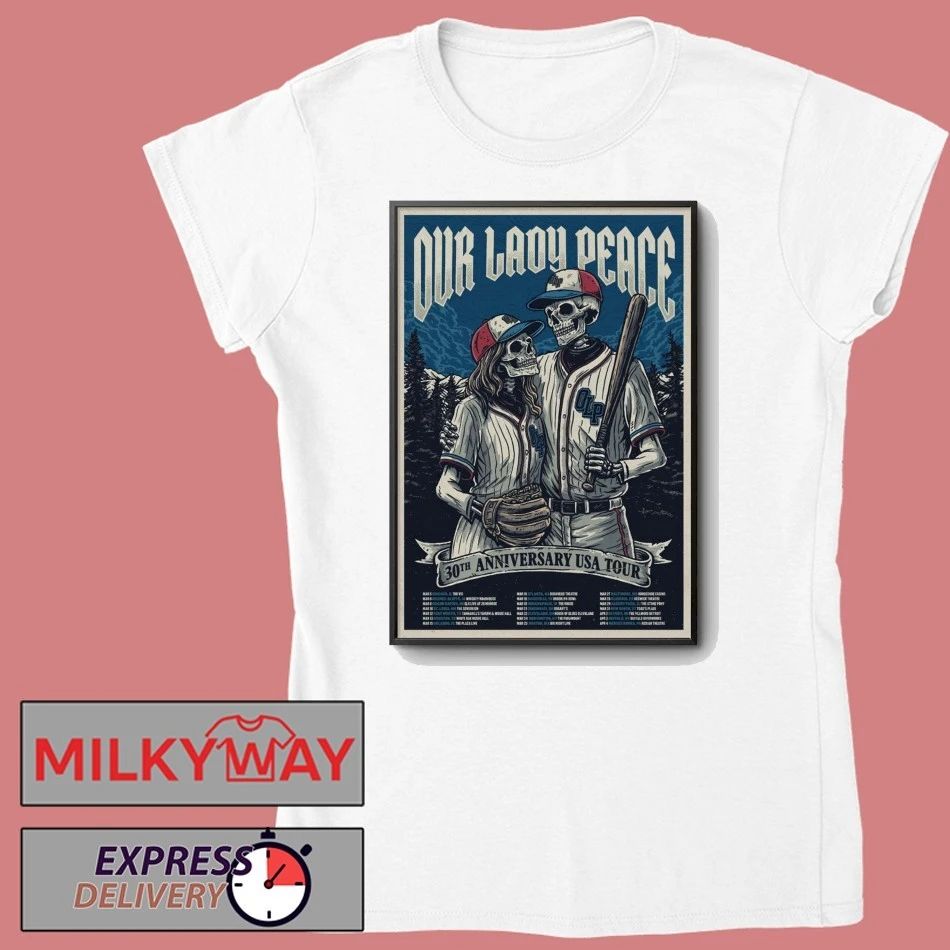 Our Lady Peace POSTER 30th Anniversary USA Tour 2026 shirt