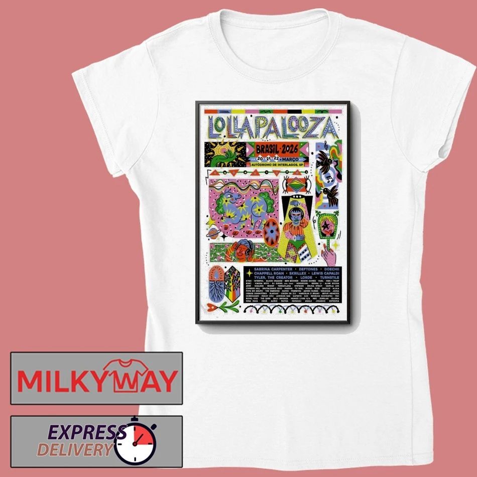 Lollapalooza Brasil 3 20-3 22 2026 Autódromo De Interlagos São Paulo Brazil Poster shirt