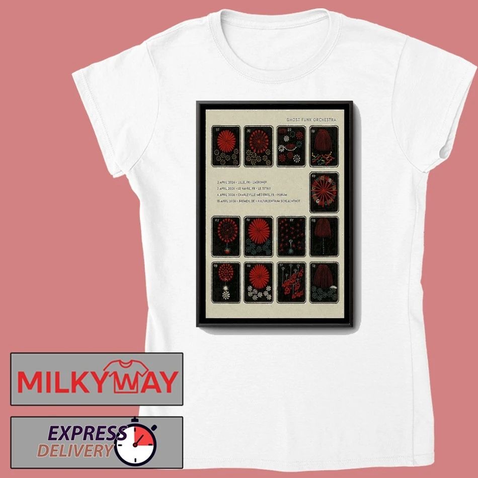 Ghost Funk Orchestra April Tour 2026 Poster shirt