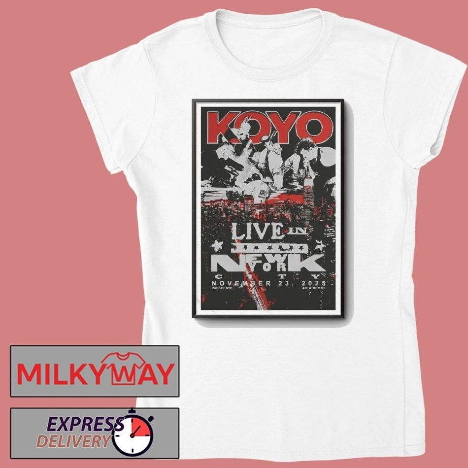 Koyo lihc Show Racket NYC Nov 23 2025 Poster shirt