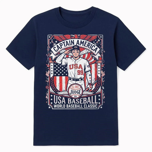 USA Baseball Judge Captain America Shirt
