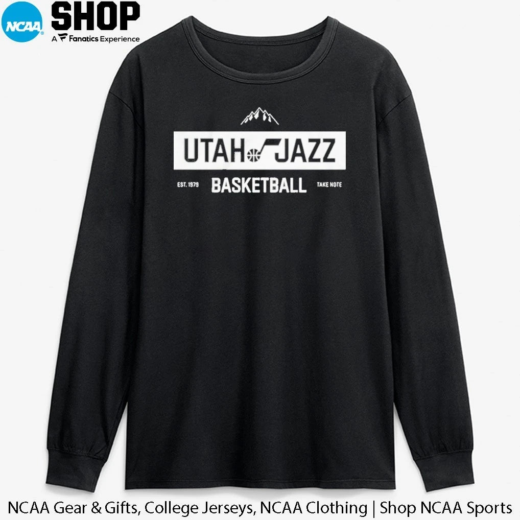 Utah Jazz Basketball Take Note Est 1979 Premium SS T-Shirt