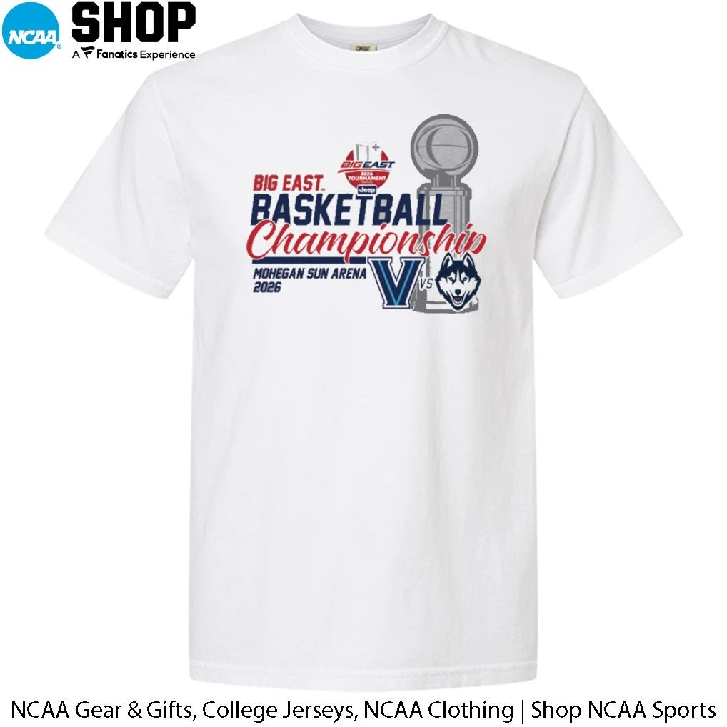 Villanova vs UConn 2026 Big East Basketball Championship Mohegan Sun Arena T-Shirt