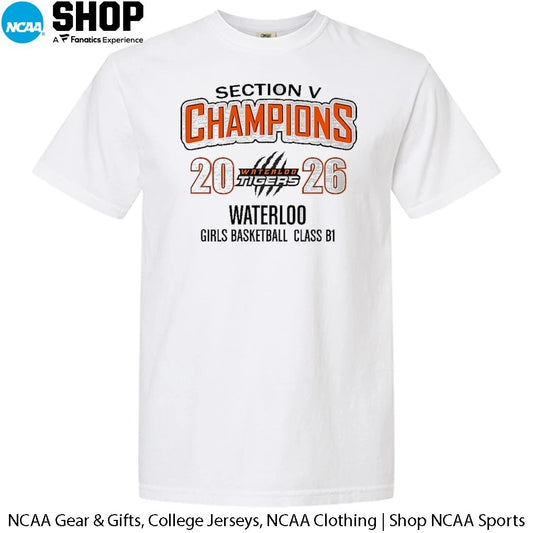 Waterlod Tigers Section V Girls Basketball 2025-26 Sectional Champions T-Shirt