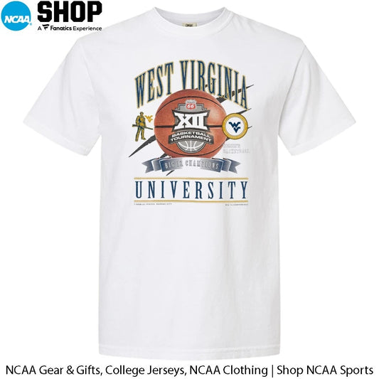 West Virginia Mountaineers Women’s Basketball 2026 Big 12 Conference Tournament Champions T-Shirt