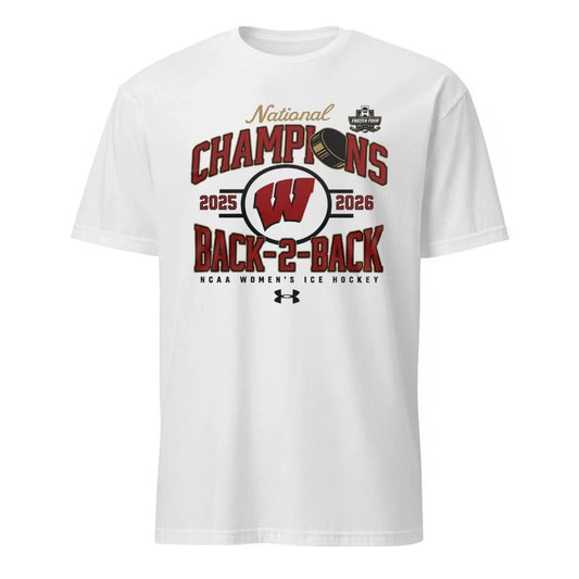 Wisconsin Badgers Women’s Hockey Team 2026 Back-To-Back National Champions Shirt